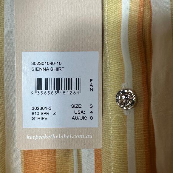 Keepsake the Label Sienna Shirt Spritz Stripe NEW - Picture 8 of 10